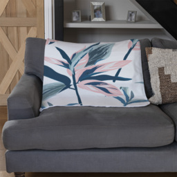 Winter Pink  Blue Flowers Blanket - Blue - thumbnail 3