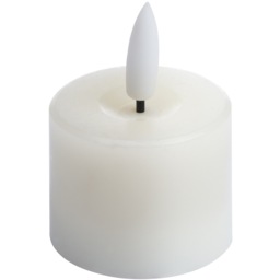 Luxe Natural Glow Led Tealight Candle Set Of 6 - White - thumbnail 4