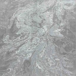Modern Abstract Water flow Grunge Texture Area Rugs - Grey / 200x290 cm Rectangle - thumbnail 3