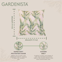 Cockatoo Printed Garden Scatter Cushion Covers - Rubarb Palm / Rubarb Palm / 1 - thumbnail 4