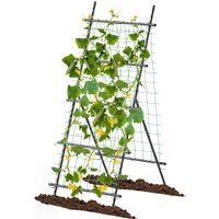 Netted Vertical Garden Plant Trellis - Black