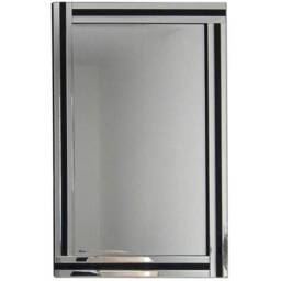 MirrorOutlet Black Triple Bevelled Venetian Mirror 100 x 70cm - Black - thumbnail 3