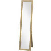 Rustic Full Length Mirror Freestanding Or Hanging - Natural Brown - image 1