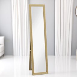 Rustic Full Length Mirror Freestanding Or Hanging - Natural Brown - thumbnail 3