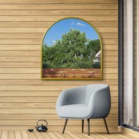 Arcus Gold Arched Mirror - Gold - image 1