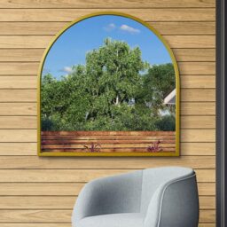 Arcus Gold Arched Mirror - Gold - thumbnail 3