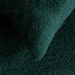 Pack of Teddy Fleece Pillowcases - Forest Green / 2 - thumbnail 4