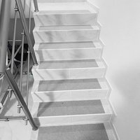 14PCS Non-slip Staircase Step Carpet Floor Protection - Light Grey - image 1
