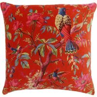 Paradise Velvet Cushion - Orange / Polyester