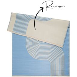 Urban Collection Wave Outdoor Rug - Blue / 90 x 150 cm Rectangle - thumbnail 2