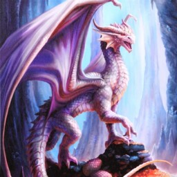 19X25Cm Treasure Trove Canvas Plaque By Anne Stokes - Purple - thumbnail 2