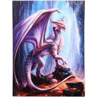 19X25Cm Treasure Trove Canvas Plaque By Anne Stokes - Purple - thumbnail 1