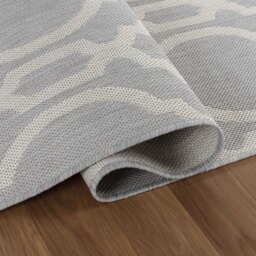 Modern Quatrefoil Design Outdoor-Indoor Waterproof Rugs - Silver / 50x80 cm Rectangle - thumbnail 2