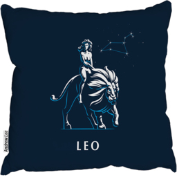 Zodiac Leo Outdoor Comfy Cushion - Blue / 60cm - thumbnail 2