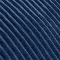 Plush Ribbed Navy Cord Cosy Teddy Soft Fleece Reverse Duvet Set - Navy / 1 Duvet cover 2 Pillowcases / Double - thumbnail 4