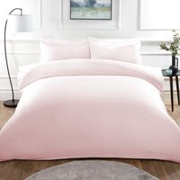 Milan Textured Duvet Set - Blush / Double - image 1