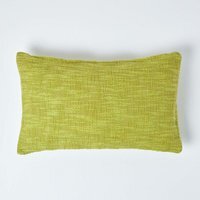Homescapes Nirvana Cotton Cushion Cover - Green / Machine washable / 50cm - image 1