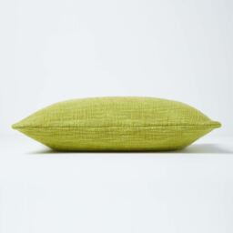 Homescapes Nirvana Cotton Cushion Cover - Green / Machine washable / 50cm - thumbnail 3