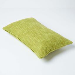 Homescapes Nirvana Cotton Cushion Cover - Green / Machine washable / 50cm - thumbnail 4