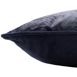 Cheetah Forest Velvet Cushion - Navy / Feather - thumbnail 4