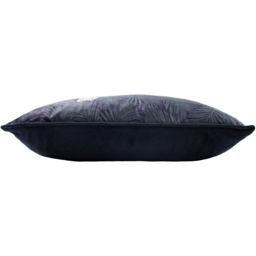 Cheetah Forest Velvet Cushion - Navy / Feather - thumbnail 3
