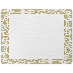 Egyptian Hieroglyphs Golden Border Blanket - Gold - thumbnail 2