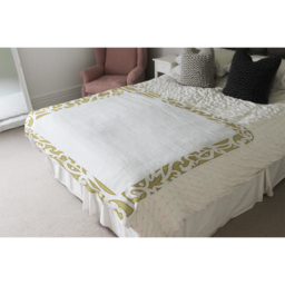 Egyptian Hieroglyphs Golden Border Blanket - Gold - thumbnail 4