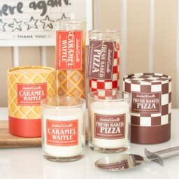 Fresh Baked Pizza Scented Tube Candle Fun Foodie Gift Decor - Red - thumbnail 4