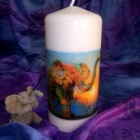 Pillar Candle Elephant - Yellow / 2