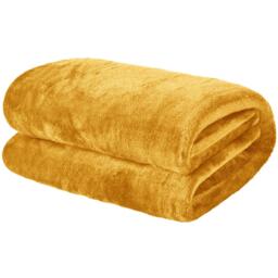 Super Soft Fleece Blanket - Yellow / Medium - 150 x 200cm / Machine Wash at 30 degrees / 200cm - thumbnail 5