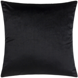 Ledbury Velvet Jacquard Cushion - Grey and Black - thumbnail 4