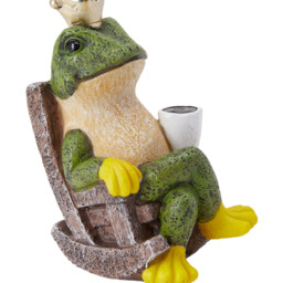 Tabletop Ornament Frog Prince Resin Figurine - Green - thumbnail 4