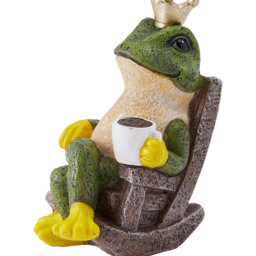 Tabletop Ornament Frog Prince Resin Figurine - Green - thumbnail 5
