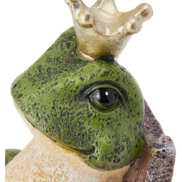 Tabletop Ornament Frog Prince Resin Figurine - Green - thumbnail 2