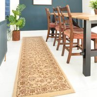 Opulent Cream Floral Living Area Rug - Cream / 240cm - thumbnail 1