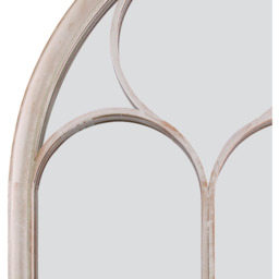 MirrorOutlet Chapel Arch Large Outdoor Garden Wall Mirror 150cm x 81cm - Stone - thumbnail 5