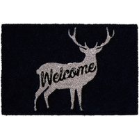 Filta Welcome Deer Doormat - Black