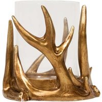 Gold Antler Candle Holder