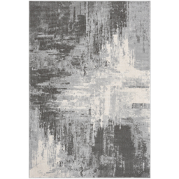 Obsidian Modern Low Pile Area Rug - Craft Abstract Design Grey Rug - Grey / 230cm - thumbnail 3