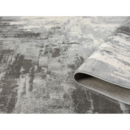 Obsidian Modern Low Pile Area Rug - Craft Abstract Design Grey Rug - Grey / 230cm - thumbnail 5