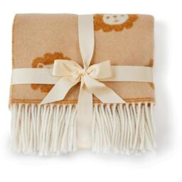 Tweedmill Baby Lambswool Blanket - Lion - thumbnail 3