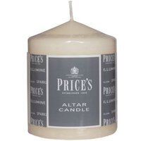 Prices Altar Pillar Candle 100 x 80mm Unscented Smokeless Non Drip 50H - Cream / 1 - thumbnail 1