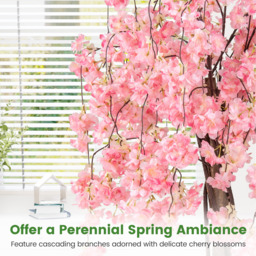 Tall Artificial Cherry Blossom Tree - Pink - thumbnail 4