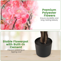 Tall Artificial Cherry Blossom Tree - Pink - thumbnail 5