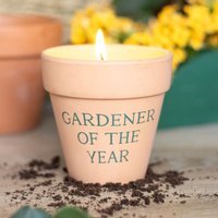 Citronella Outdoor Candle And Pot - Terracotta
