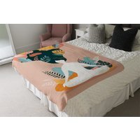 Mindfulness, Meditation And Yoga Woman Blanket - Pink - image 1
