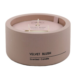 Velvet Blush Cement Candle - Pink - thumbnail 2