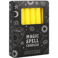Success Ritual Candle Set Pack Of 12 For Manifestation - Yellow