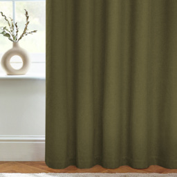 Dawn Textured Blackout Eyelet Curtains - Olive / 117cm / 183cm - thumbnail 5
