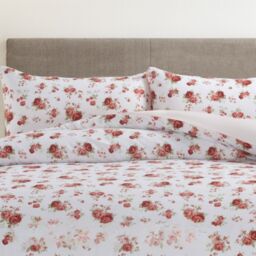 Delicate Red Floral Printed Duvet Set - Red / 200cm - thumbnail 2